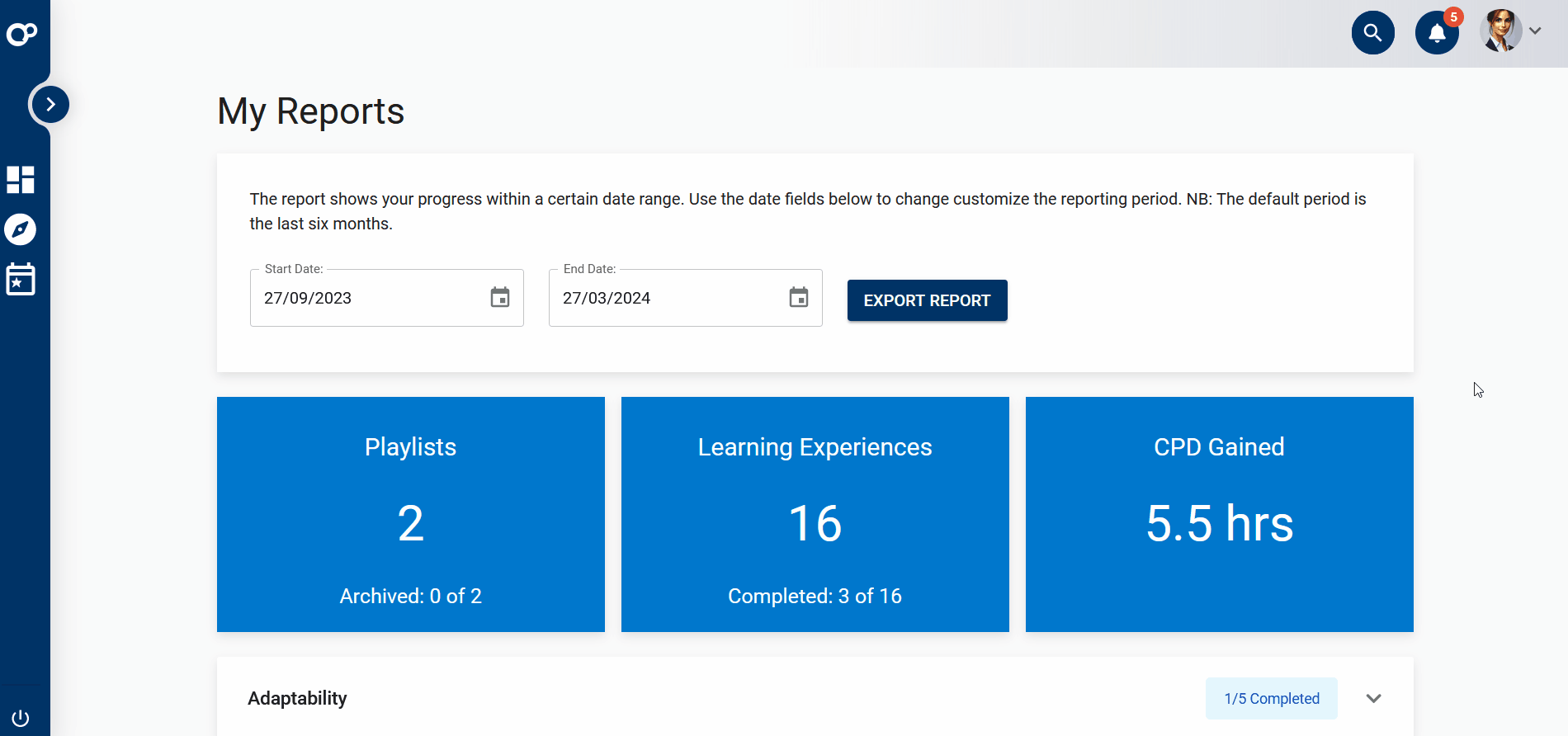 Learner -My Reports - LX's.gif